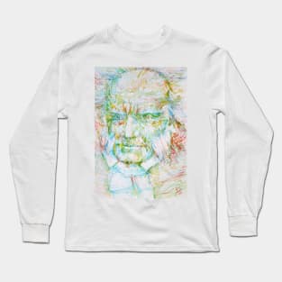 ARTHUR SCHOPENHAUER - watercolor portrait.2 Long Sleeve T-Shirt